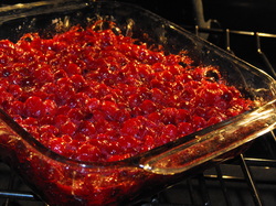 fresh cranberry sauce, baked cranberry sauce, baked cranberries