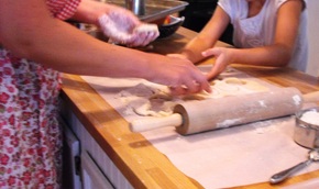 dough biscuits rolling pin cooking with kids playdough